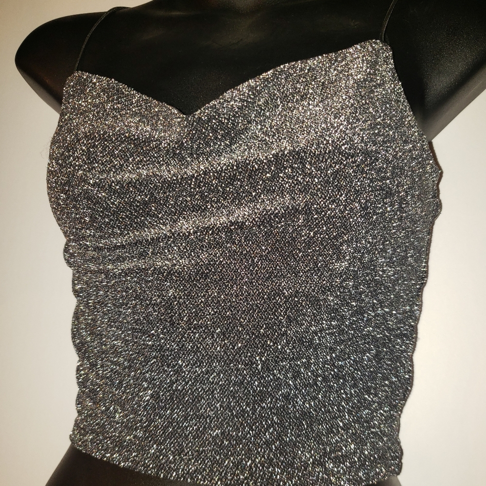 2/$15 Y2K Sparkly Crop Top XS